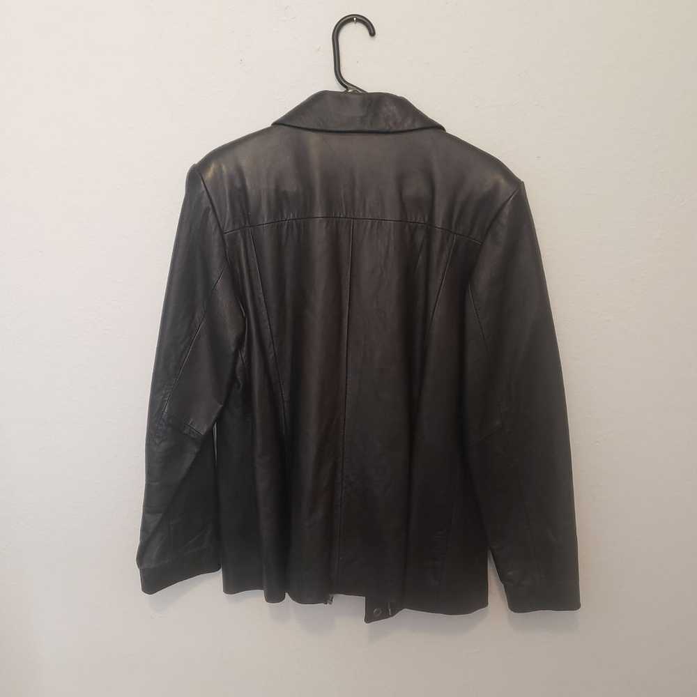Vintage 80s Alfani Outerwear Genuine Leather Jack… - image 4