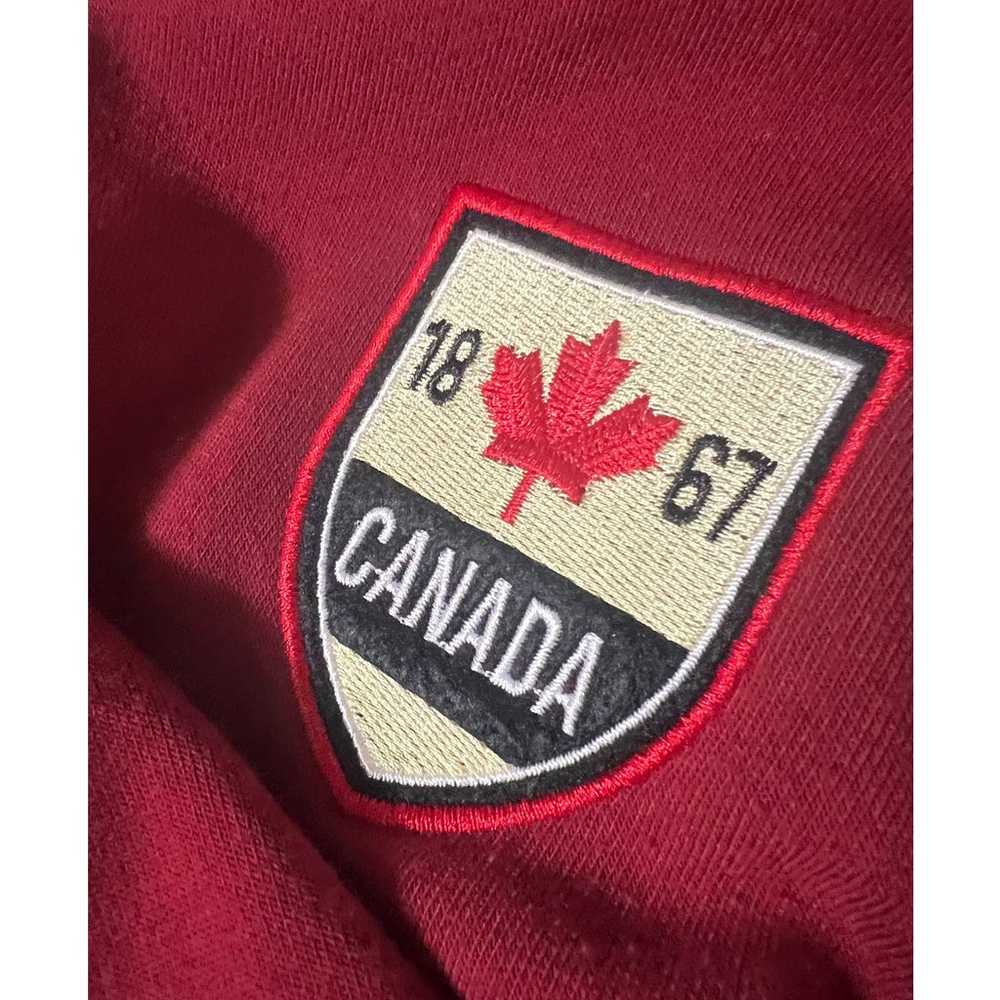 Canadian Vintage Red and Gray Patched Bomber Jack… - image 4