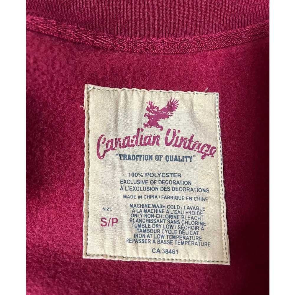 Canadian Vintage Red and Gray Patched Bomber Jack… - image 6
