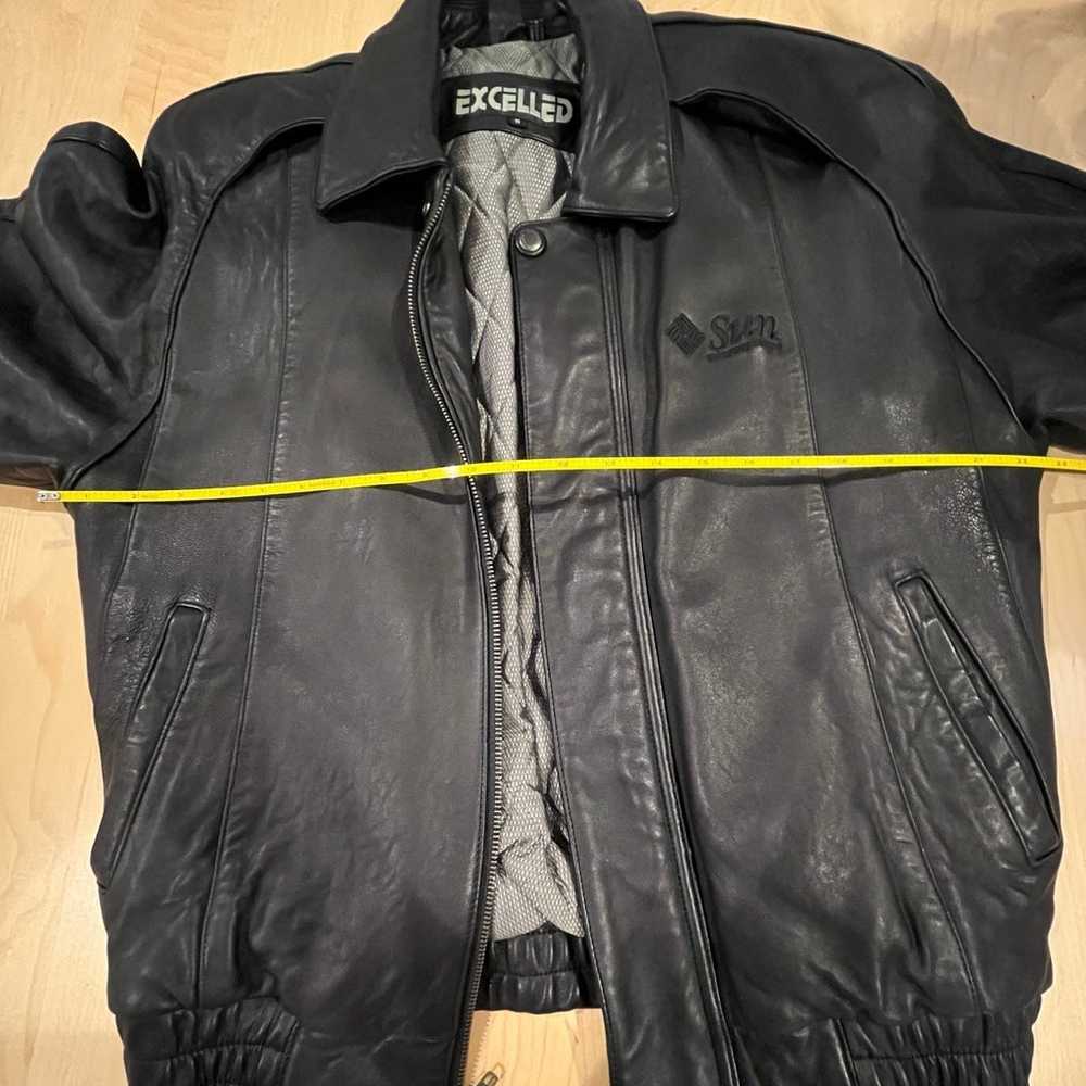***vintage*** geni leather bomber jacket - image 4