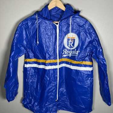 Vintage Kansas City Royals SGA Rain Jacket With Ho