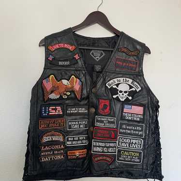 Buffalo leather Motorcyle vest - image 1
