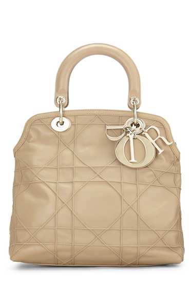 Beige Cannage Lambskin Granville Tote Small