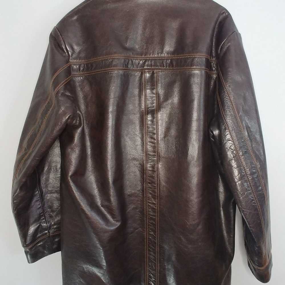 Wilsons M. Julian Heavy Brown Vintage Leather Jac… - image 2