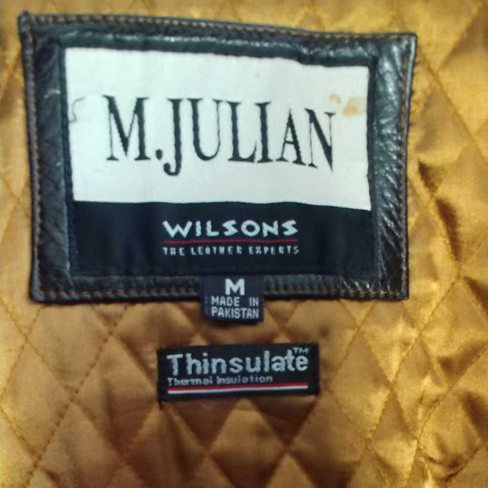 Wilsons M. Julian Heavy Brown Vintage Leather Jac… - image 5