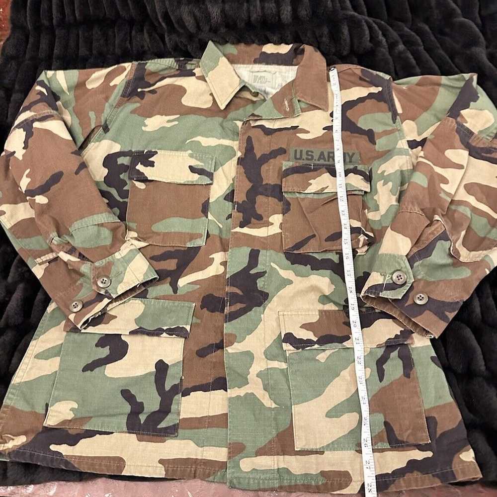 Vintage Camouflage Military Jacket Mens Medium M … - image 1