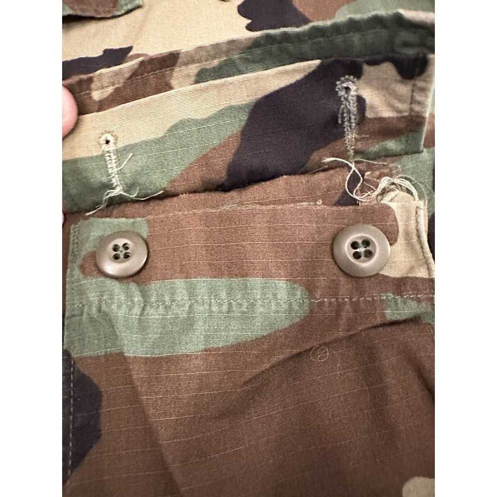 Vintage Camouflage Military Jacket Mens Medium M … - image 6
