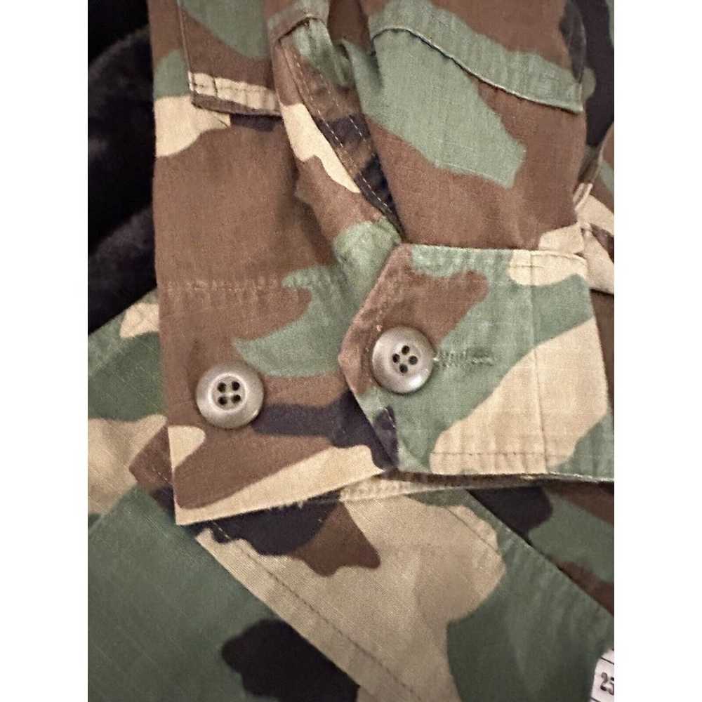 Vintage Camouflage Military Jacket Mens Medium M … - image 8
