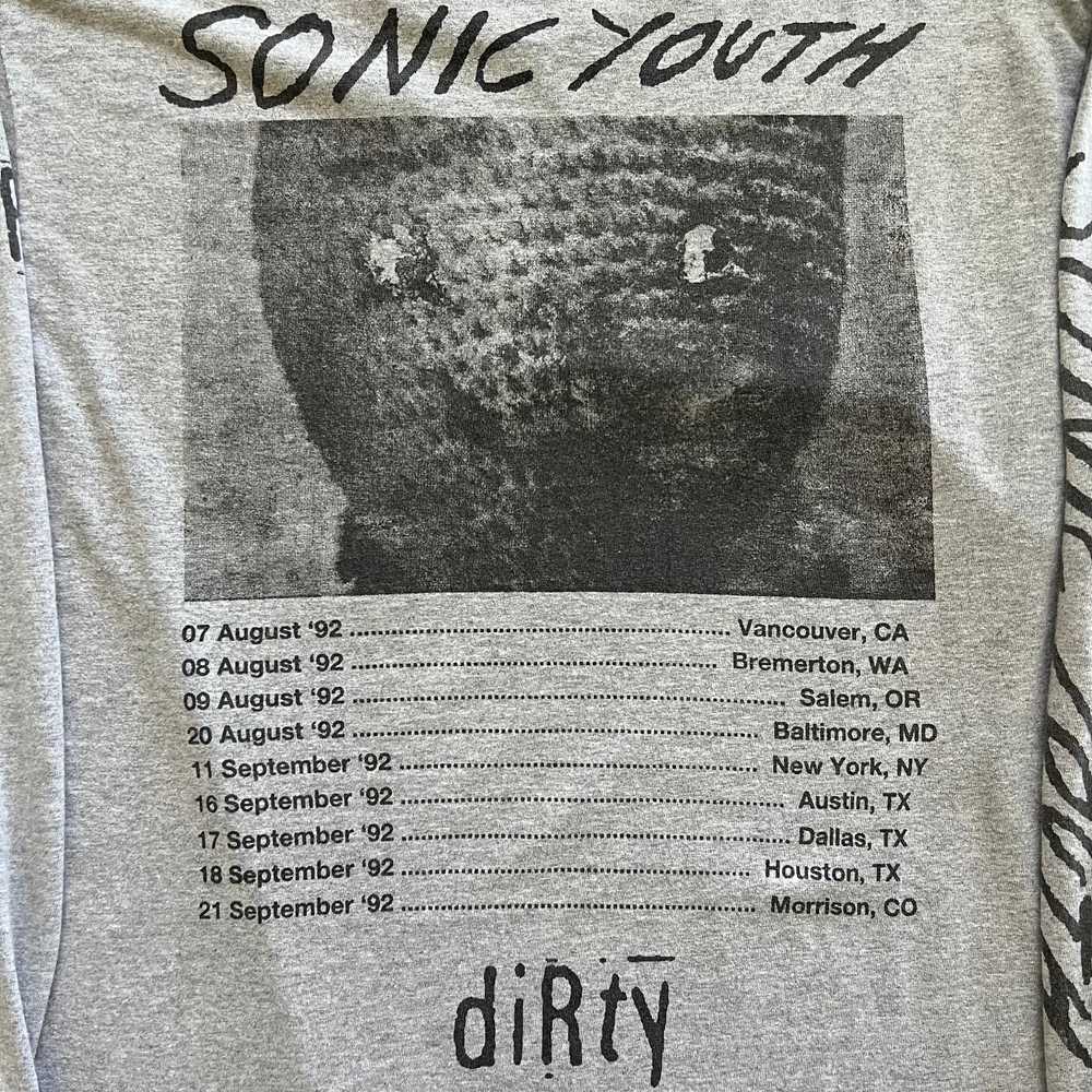1992 Sonic Youth ‘Dirty Tour’ Long Sleeve - image 4