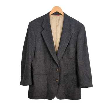 Vintage Jos A Banks Sport Coat Blazer Wool Charco… - image 1