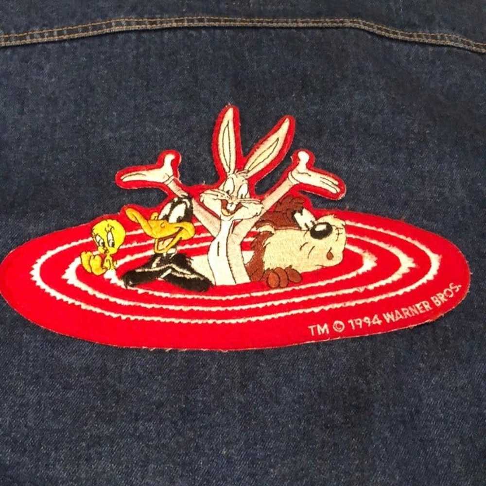 Vintage 1994 Denim Looney Tunes Jacket size M - image 2