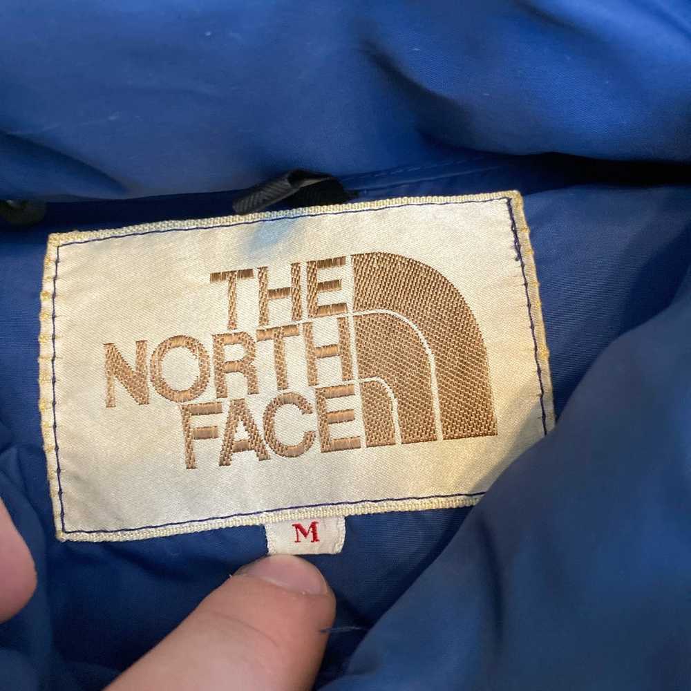 Vintage 70’s The North Face Blue Puffer Down Jack… - image 5