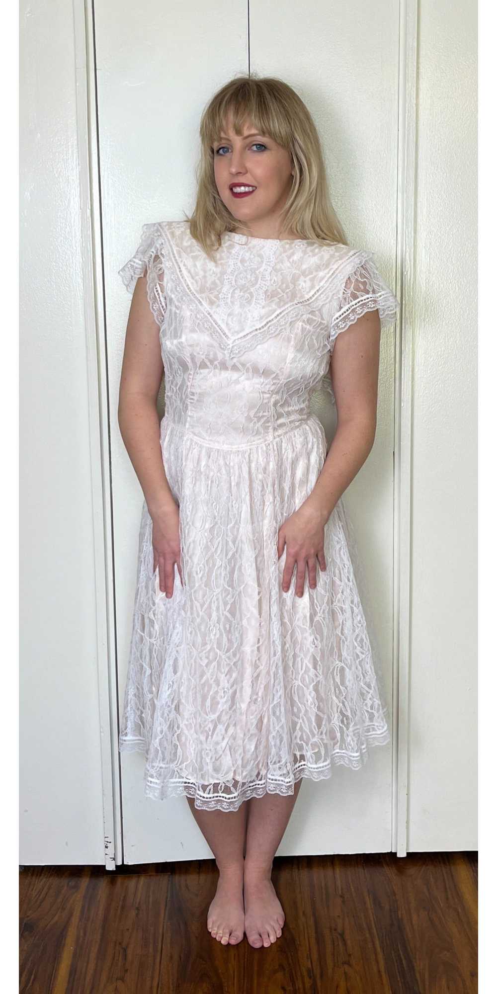 Vintage 1980's "Gunne Sax by Jessica McClintock" … - image 3