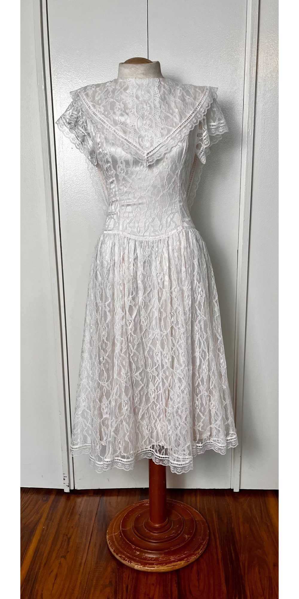 Vintage 1980's "Gunne Sax by Jessica McClintock" … - image 9