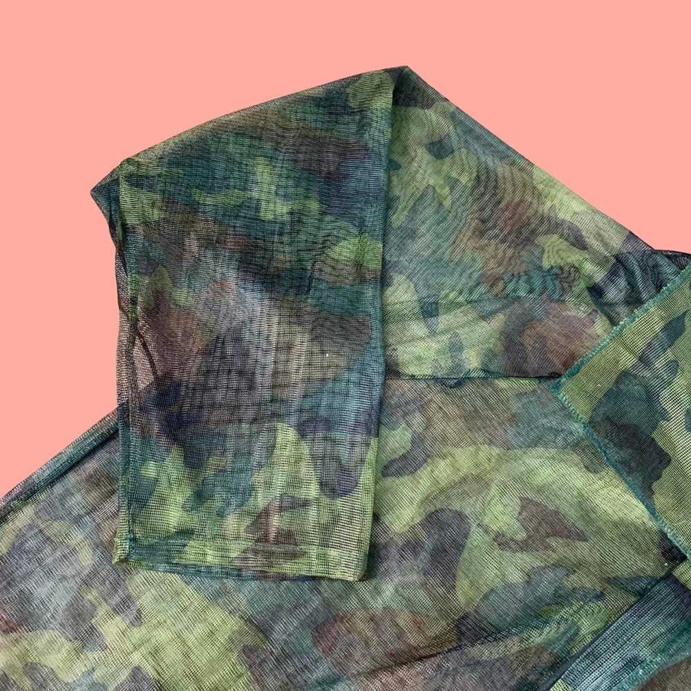 Vintage mesh camouflage pullover - image 2