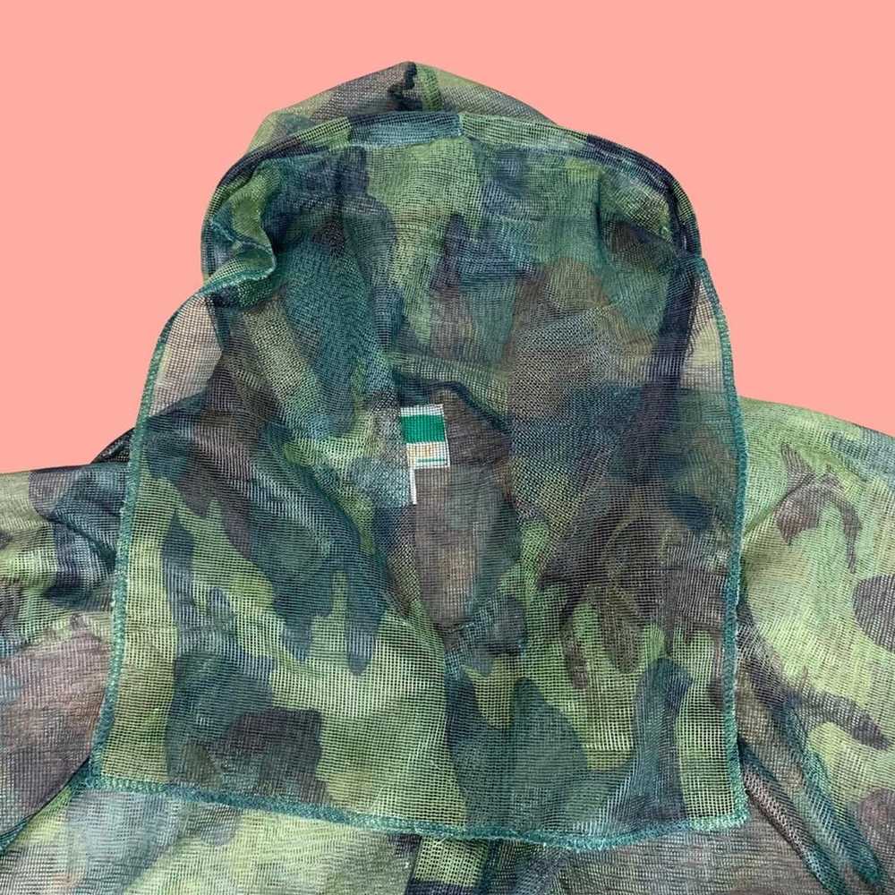 Vintage mesh camouflage pullover - image 3