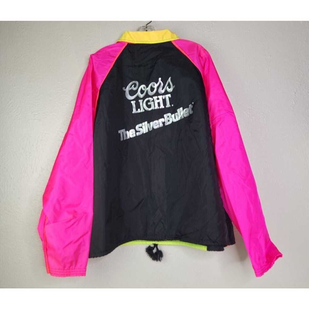 Vintage Coors Light "The Silver Bullet" Nylon Jac… - image 2