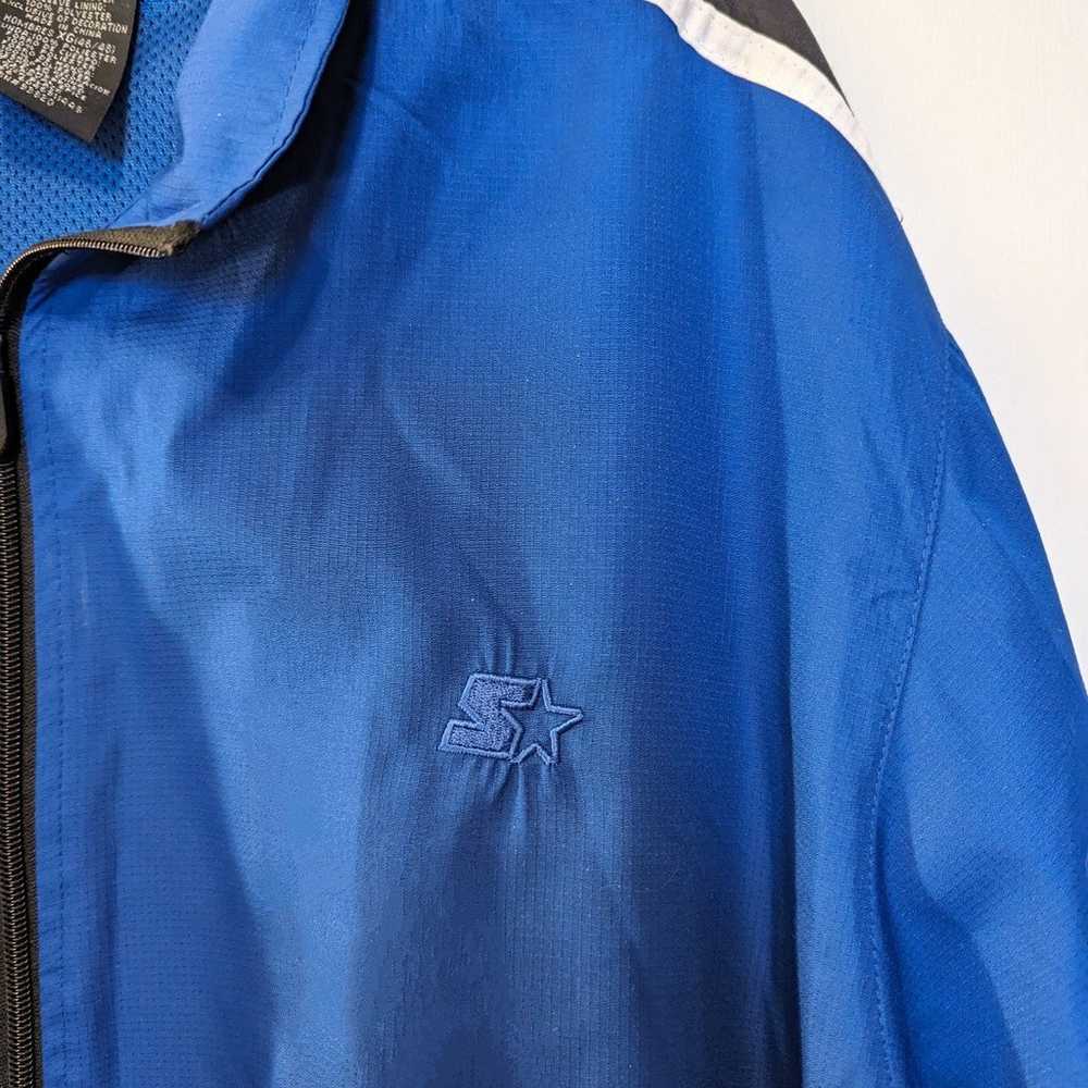 Vintage Mens Starter Jacket Blue and Black XL Ful… - image 2