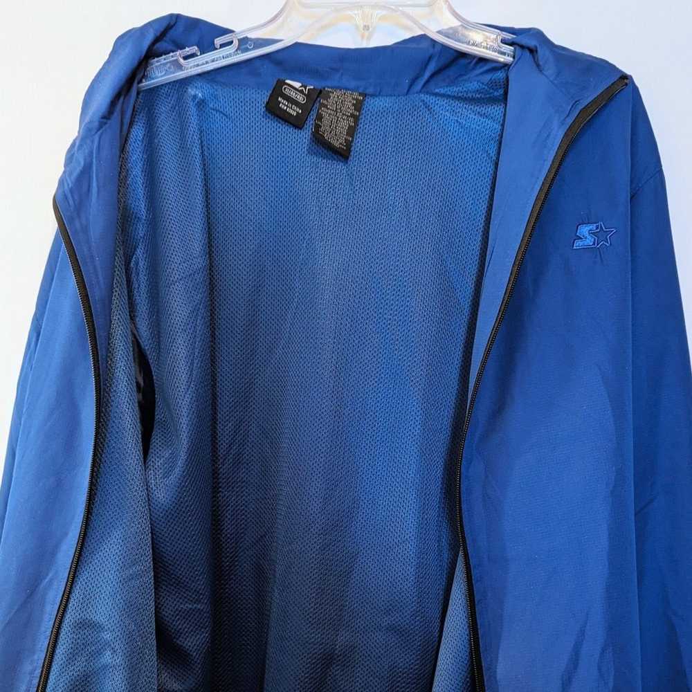 Vintage Mens Starter Jacket Blue and Black XL Ful… - image 4