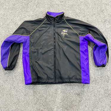 Vintage NFL Minnesota Vikings Leather Jacket Size 