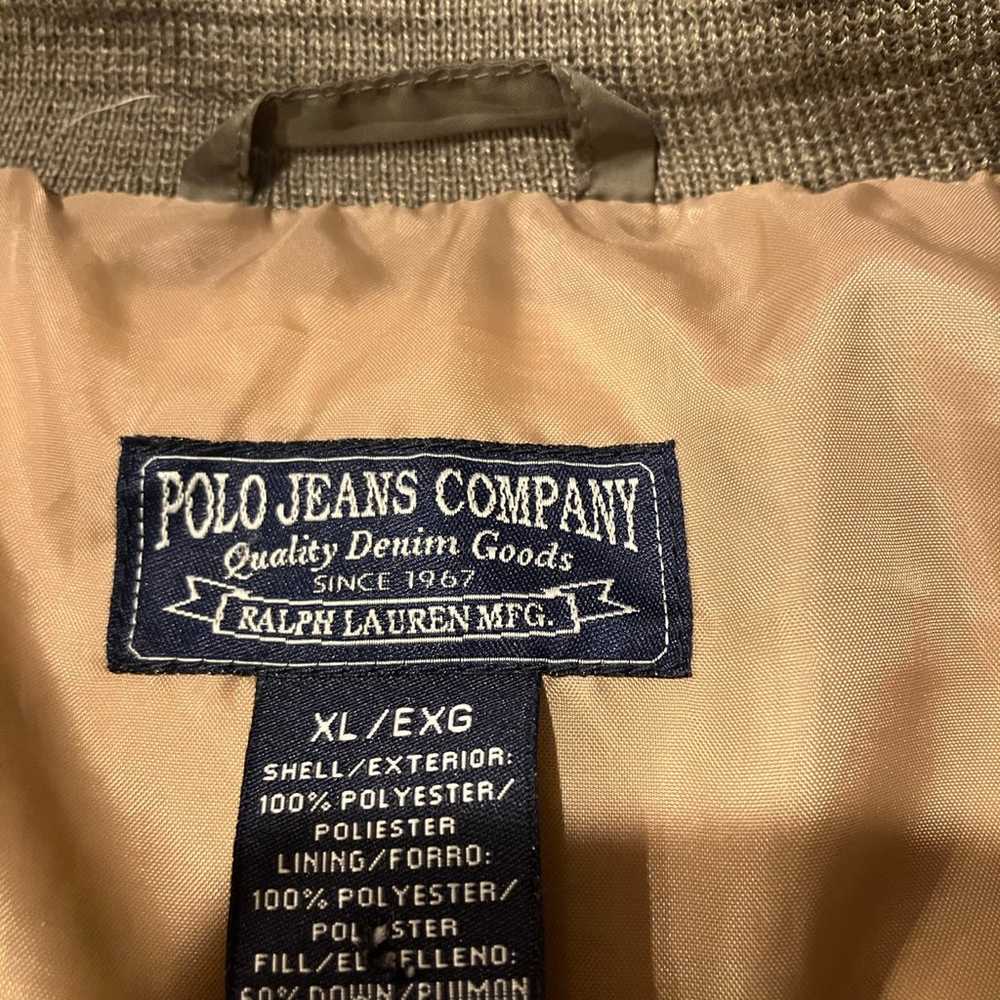 VTG Polo Jeans Company Puffer Jacket Men’s XL - image 2