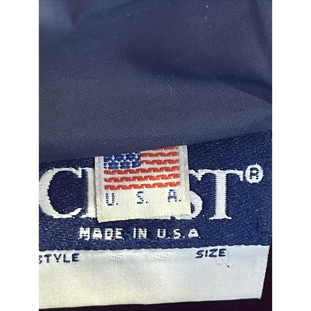 Vtg Crest Mobil Windbreaker Jacket underline Flee… - image 11