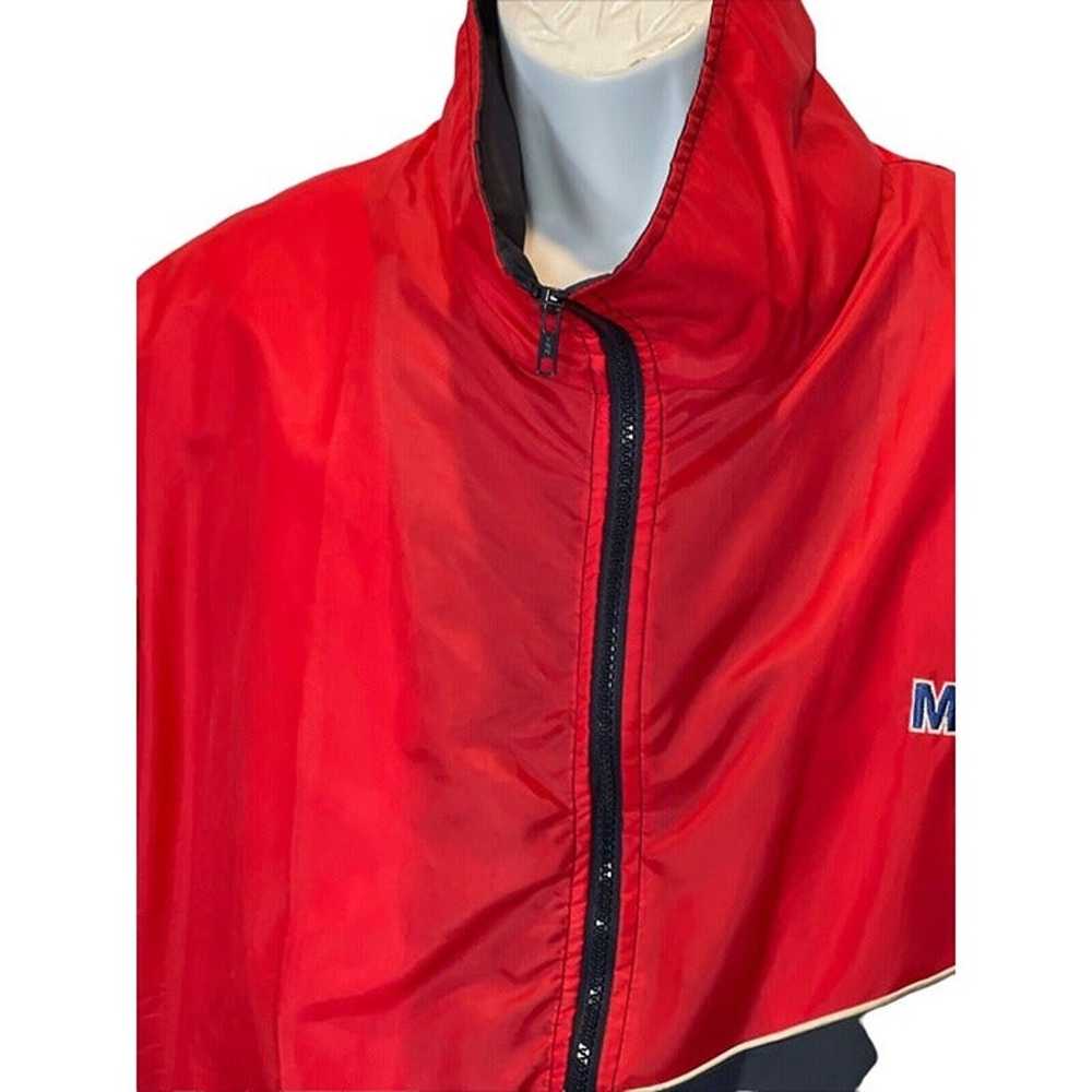 Vtg Crest Mobil Windbreaker Jacket underline Flee… - image 4