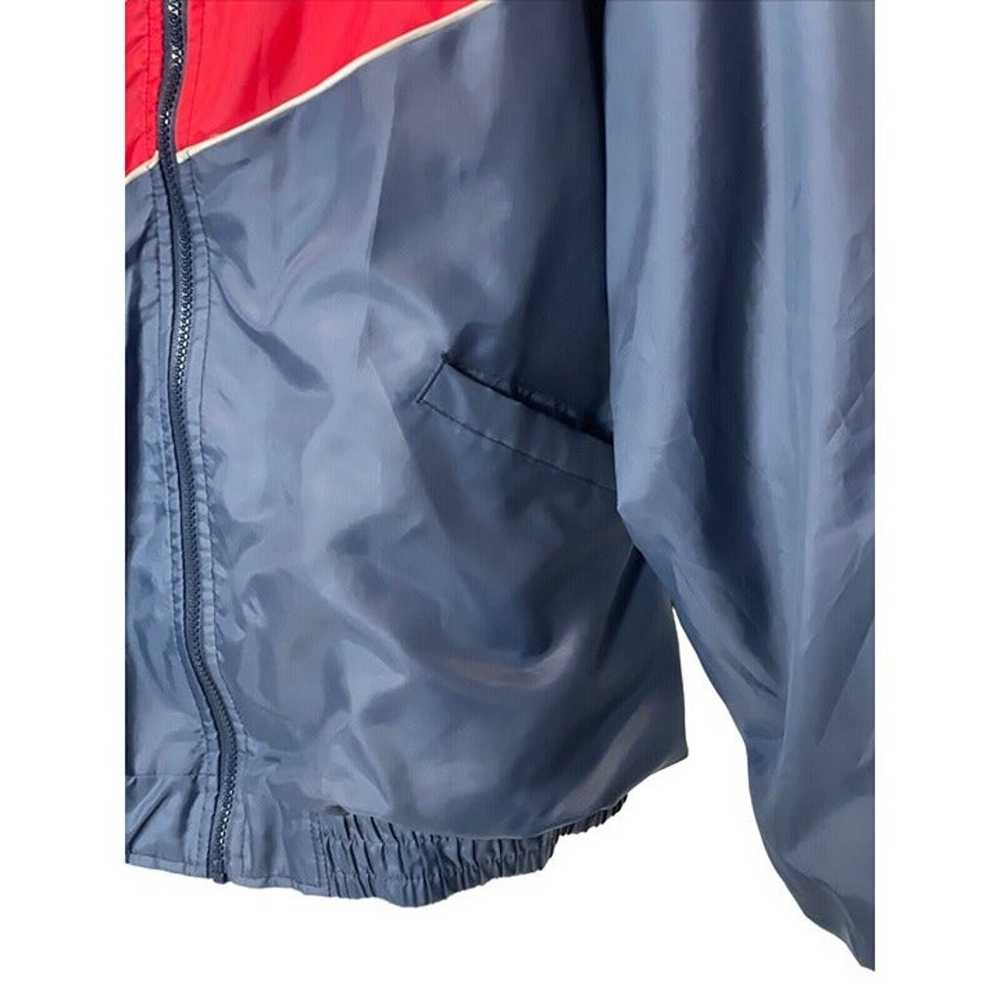 Vtg Crest Mobil Windbreaker Jacket underline Flee… - image 9