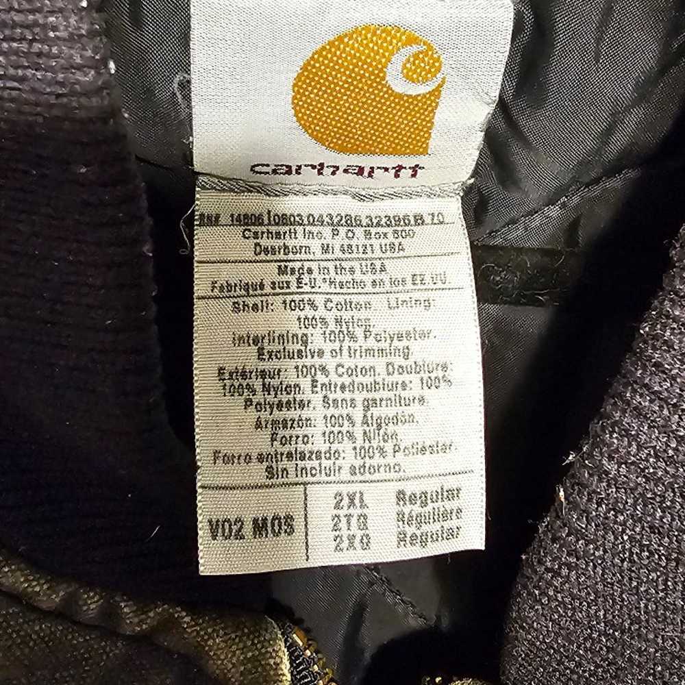 Vintage Carhartt Duck Vest Insulated Quilt Lined … - image 2
