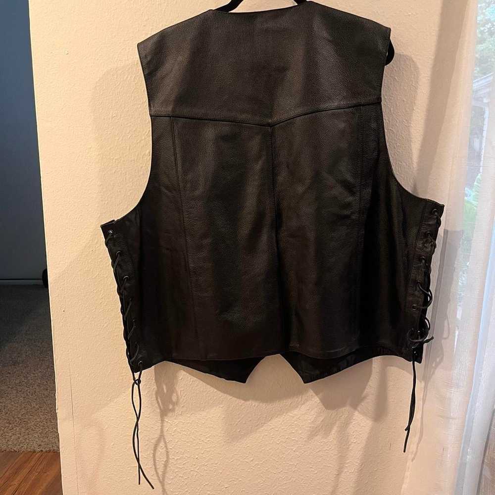Vintage Leather Vest - image 2
