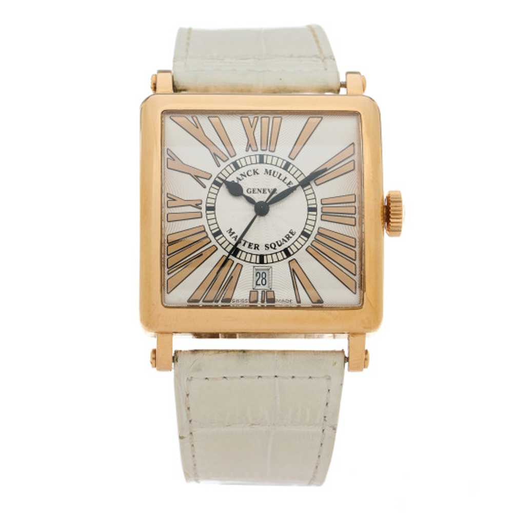 FRANCK MULLER 18K Rose Gold Alligator 37mm Master… - image 1