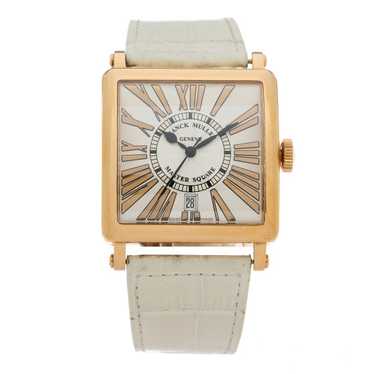 FRANCK MULLER 18K Rose Gold Alligator 37mm Master… - image 1