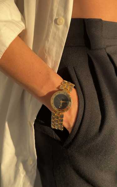 Vintage Quartz Watch - Gold/Black