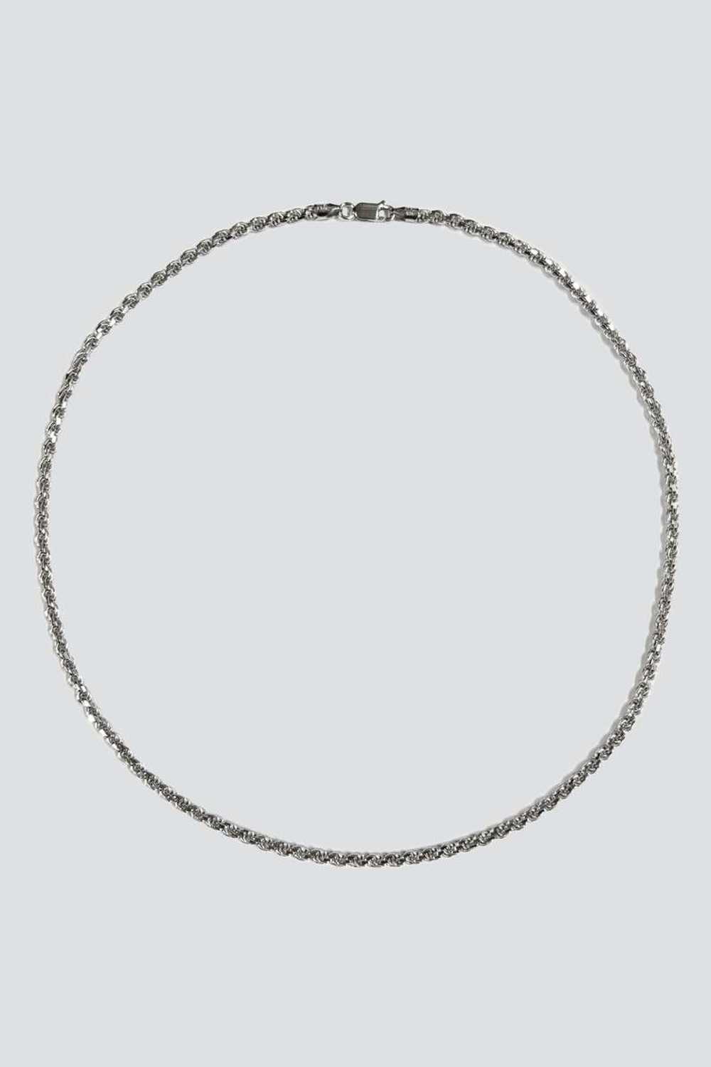 Vintage Sterling Silver Heavy Twist Chain - image 1