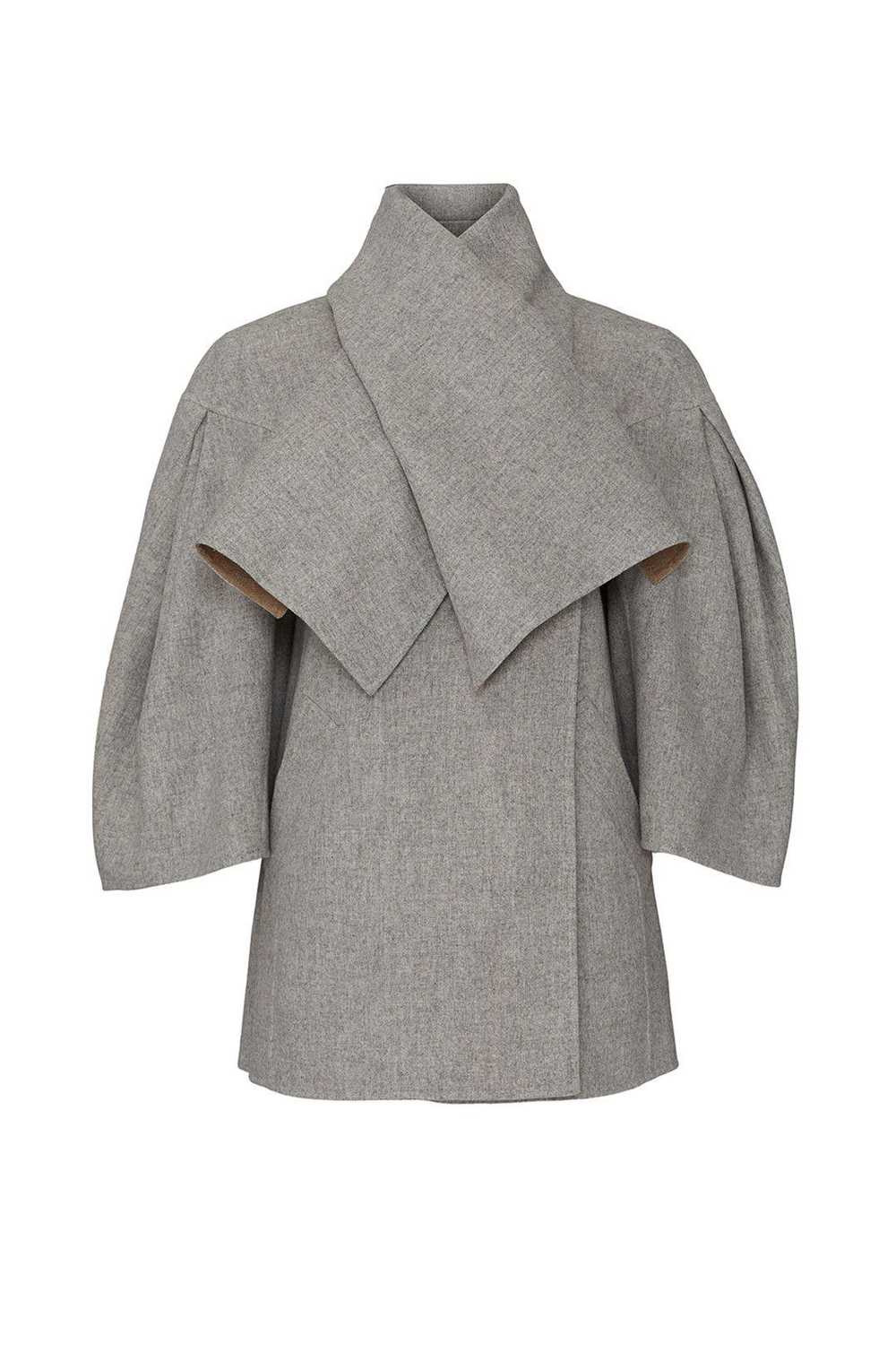 TEIJA Grey Shawl Collar Wool Coat - image 5