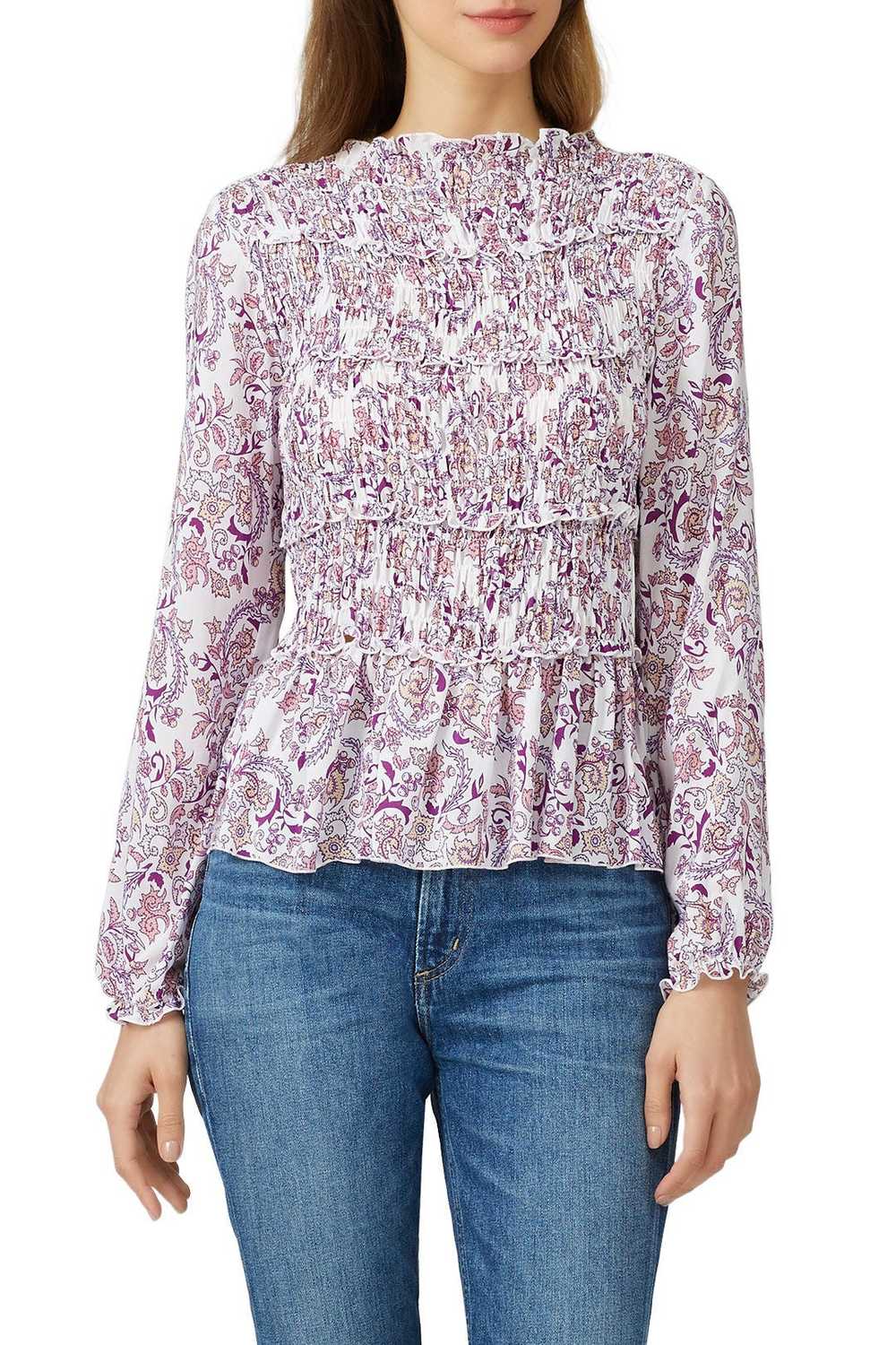 See by Chloé Long Sleeve Ruffle Top - image 2