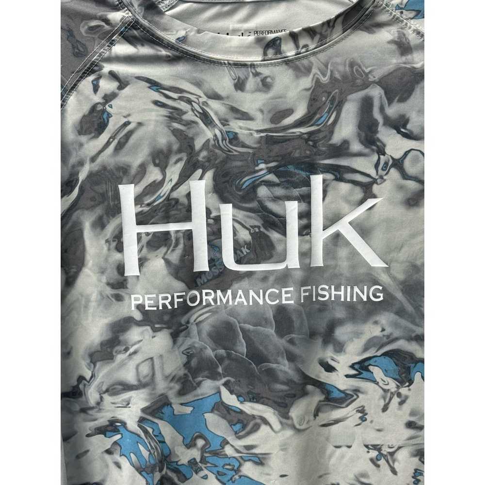 Huk Men's Long Fishing T-Shirt Size M Mossy Oak H… - image 3