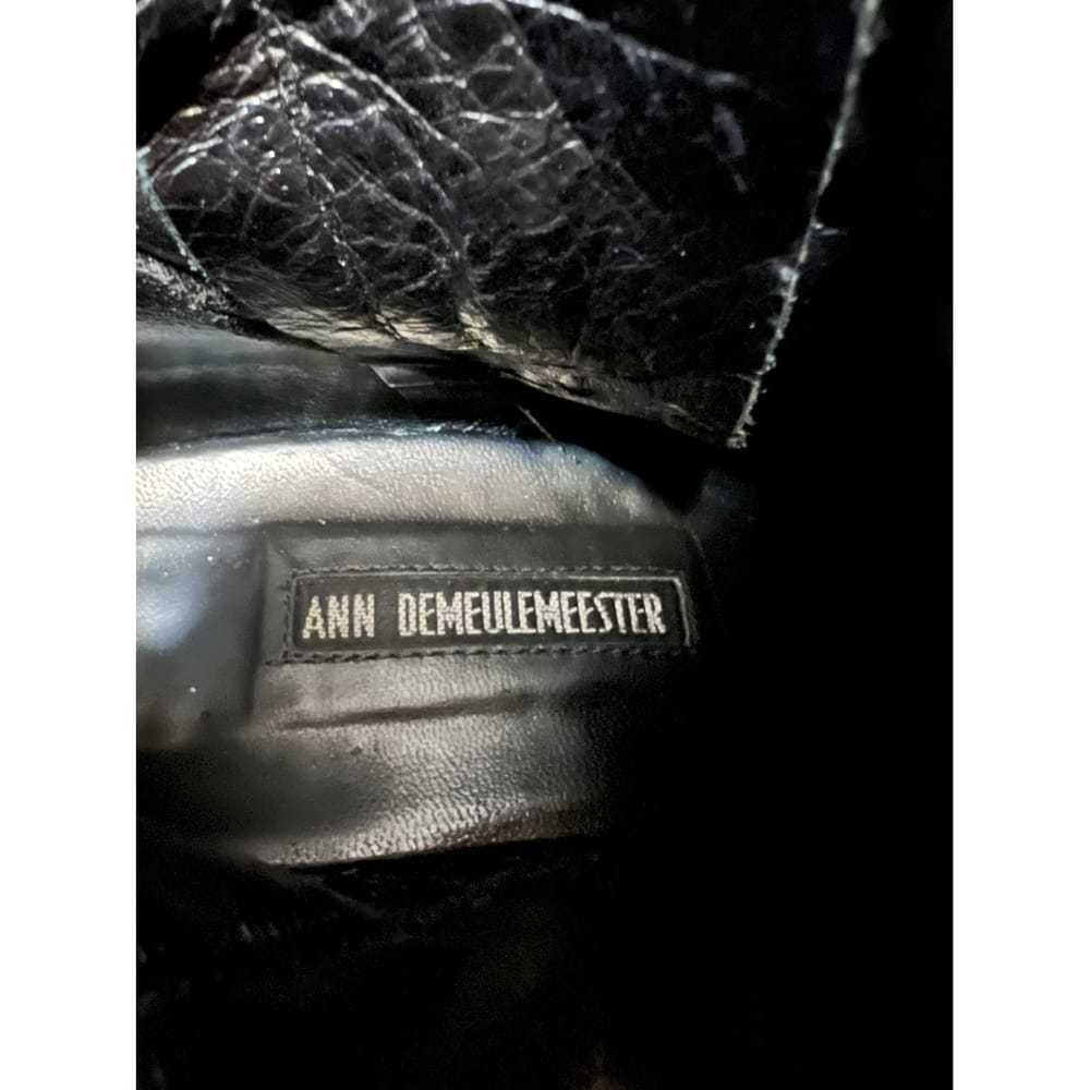 Ann Demeulemeester Leather biker boots - image 2