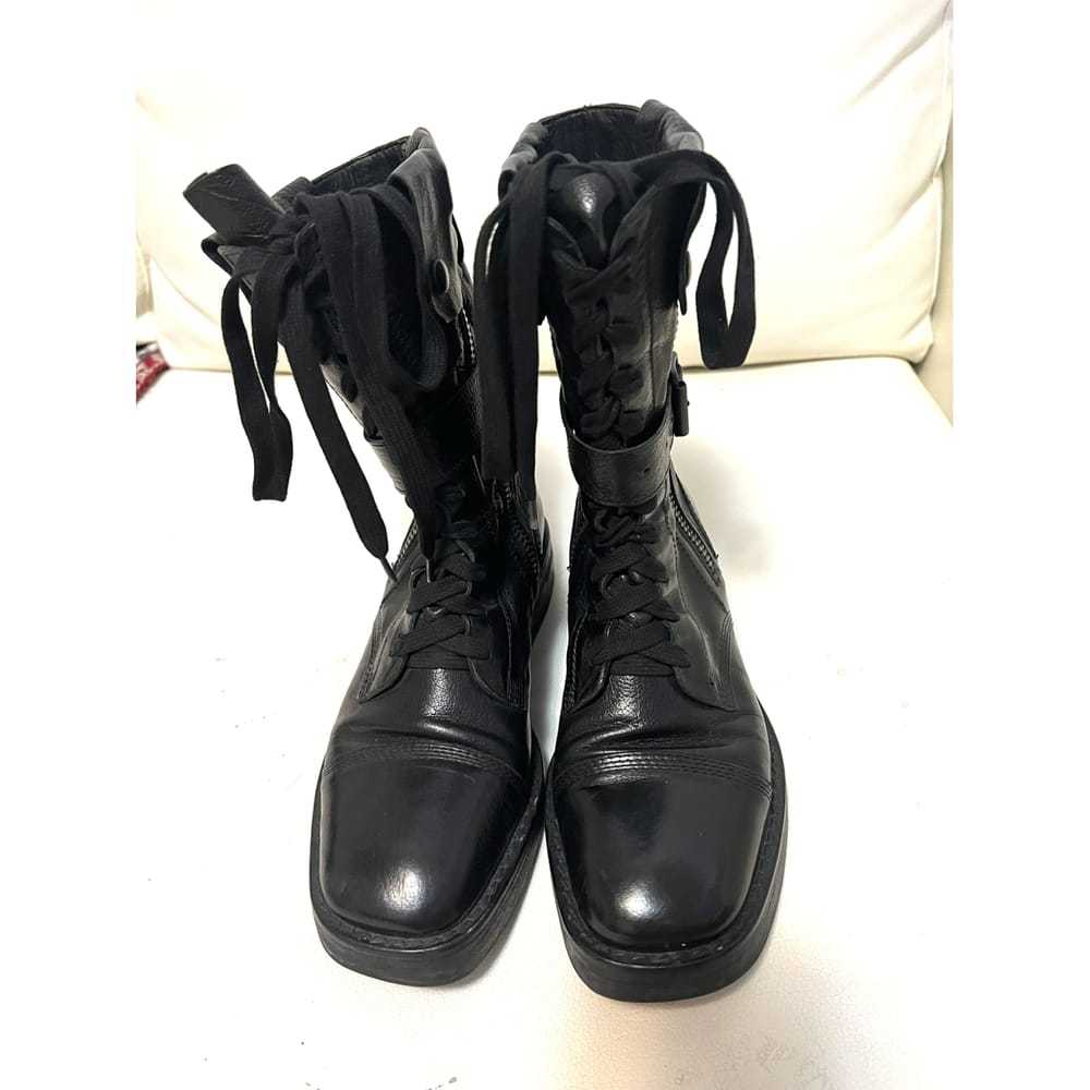 Ann Demeulemeester Leather biker boots - image 3