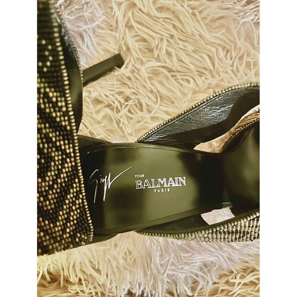 Giuseppe Zanotti x Balmain Leather heels - image 6