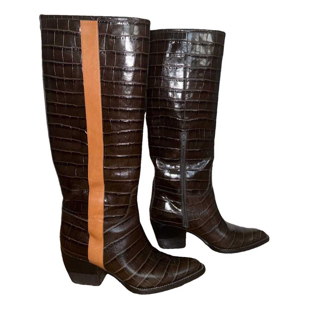 Chloé Vinny leather cowboy boots - image 1