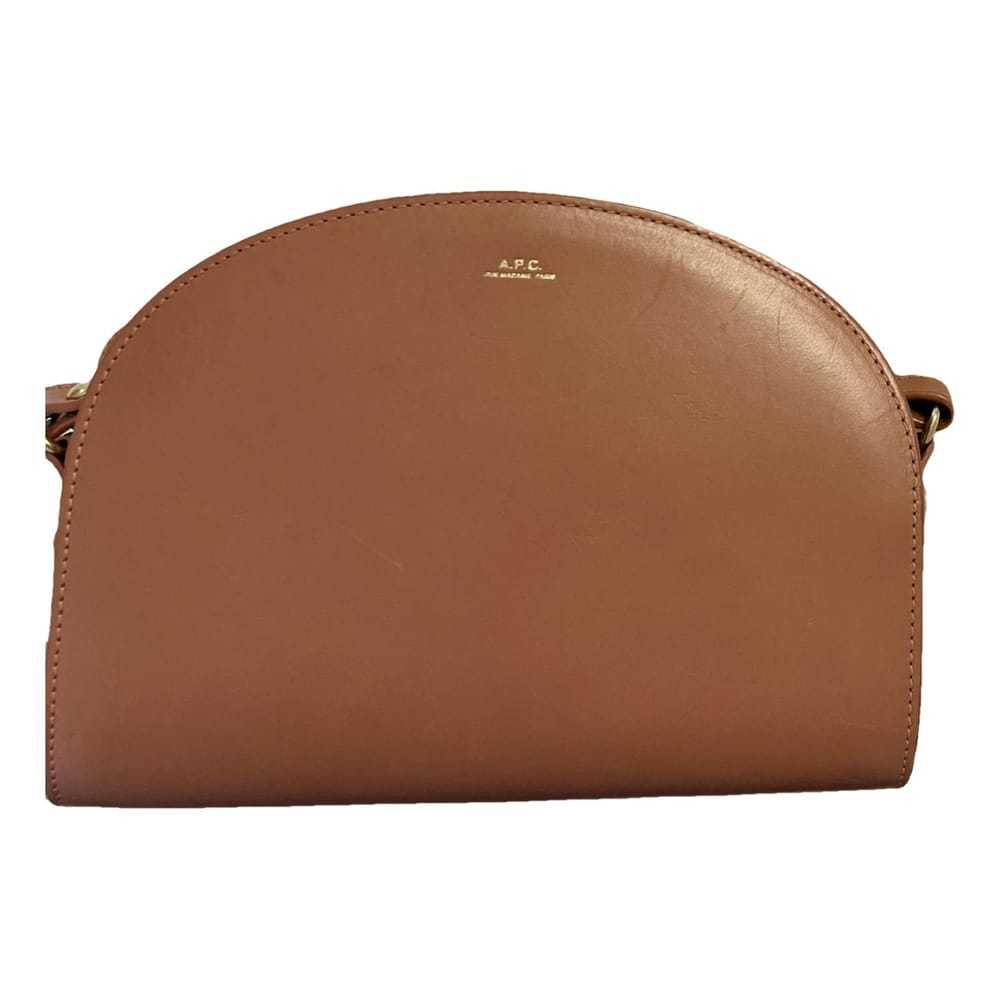 APC Demi-lune leather handbag - image 1