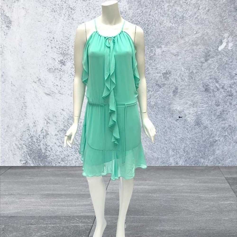 Laundry by Shelli Segal Green Sleeveless Tiered D… - image 1