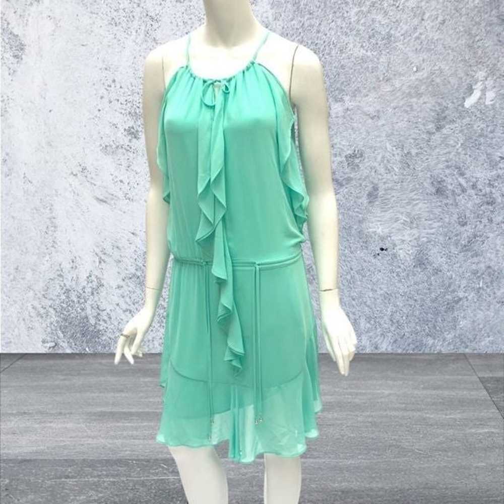 Laundry by Shelli Segal Green Sleeveless Tiered D… - image 2