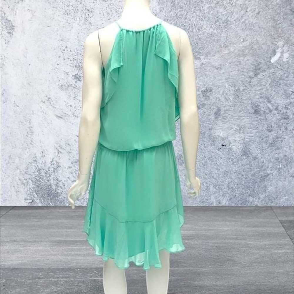 Laundry by Shelli Segal Green Sleeveless Tiered D… - image 3