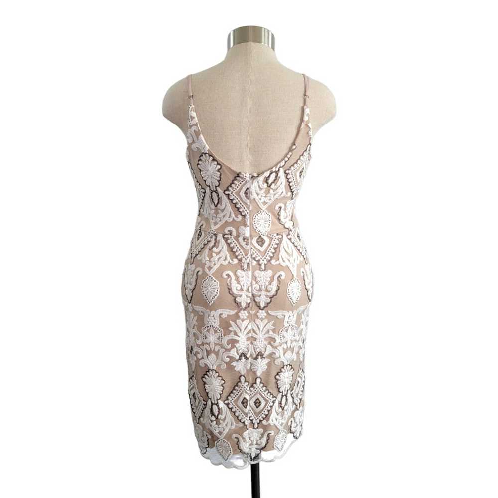 4SI3NNA Embroidered Sequined Sleeveless Lined Bod… - image 7