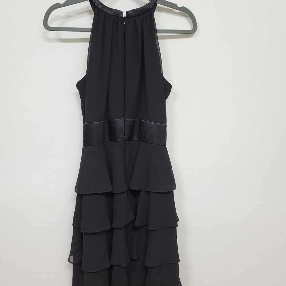 Evan Picone Black Ruffle Dress - image 2