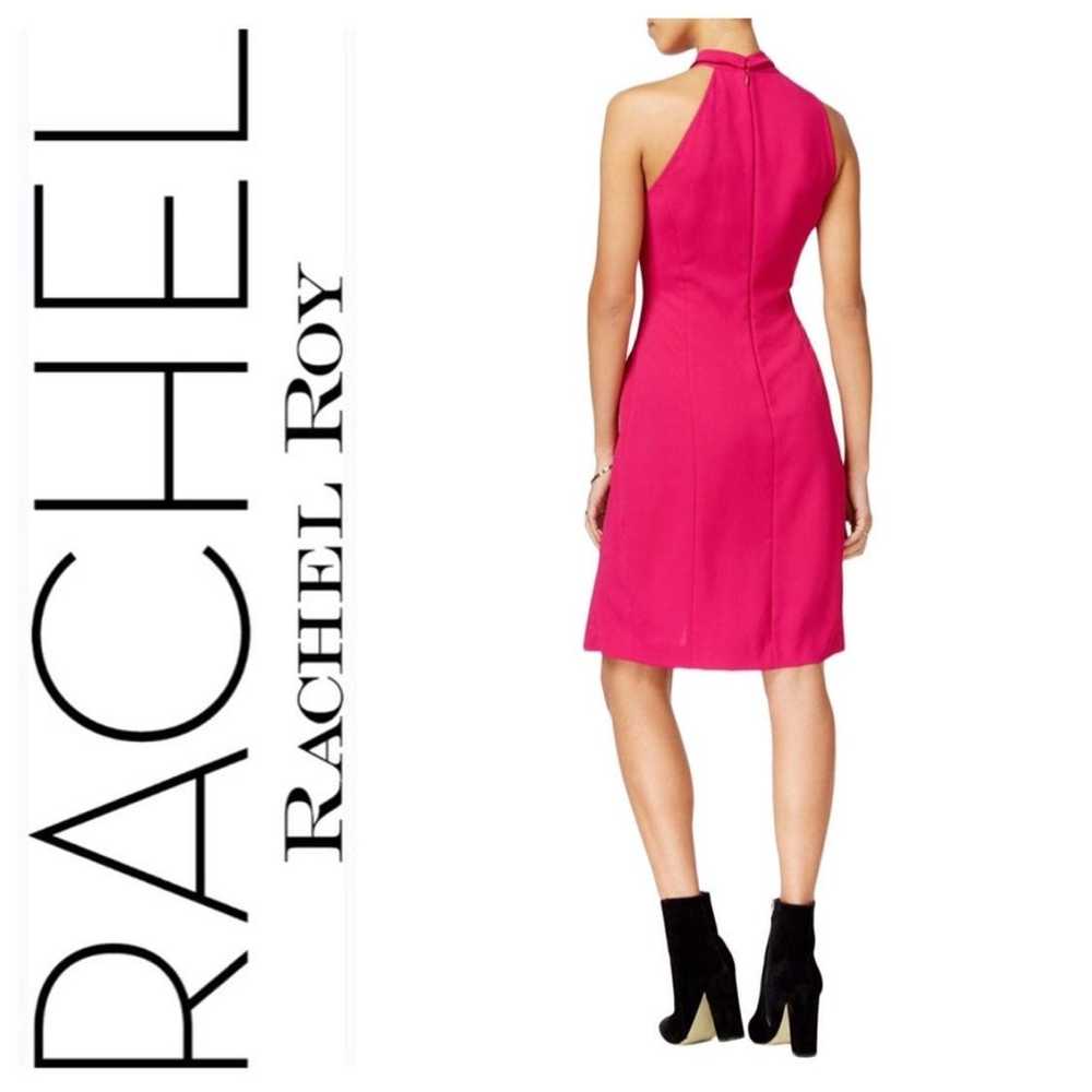 Rachel Roy Frayed Draped Sheath Dress - image 4