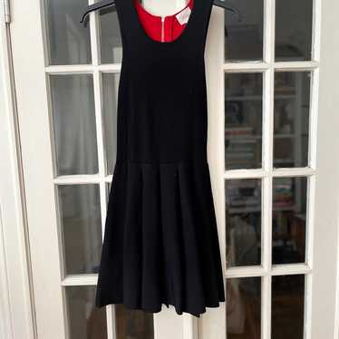 Cute Parker skater swing color block dress with c… - image 1