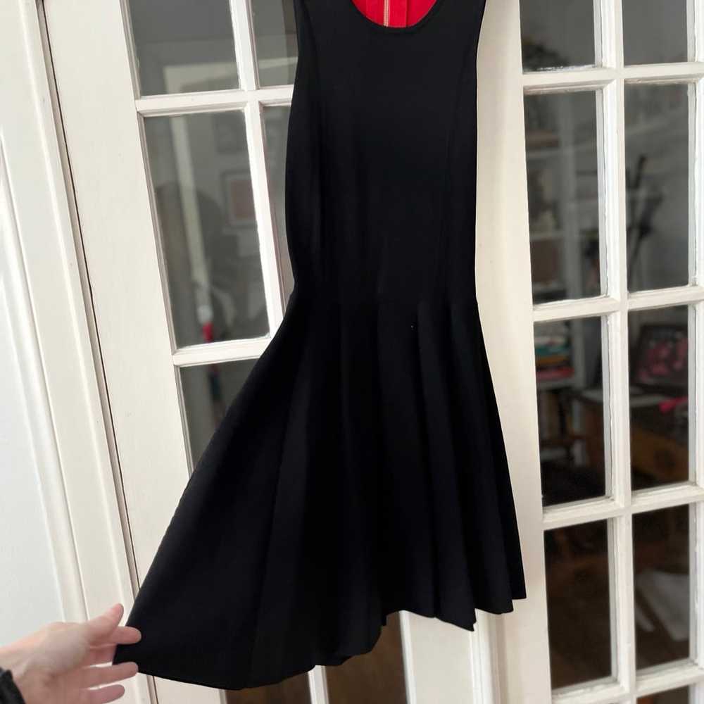 Cute Parker skater swing color block dress with c… - image 2